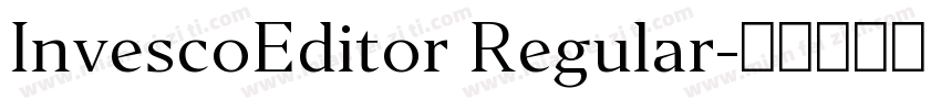 InvescoEditor Regular字体转换